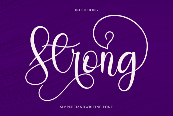 Strong Font Poster 1