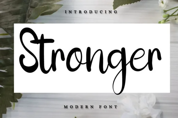 Stronger Font Stronger Font Poster 1