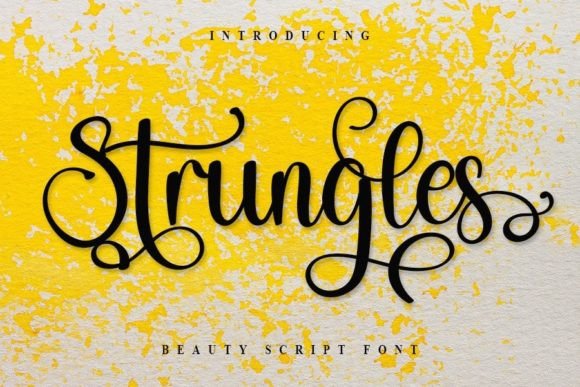 Strungles Font Poster 1