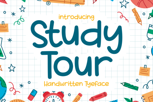 Study Tour Font Poster 1