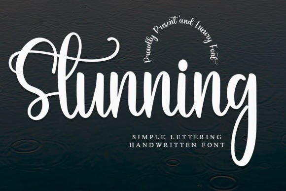 Stunning Font Poster 1