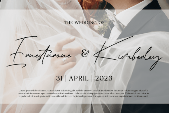 Stunning Girl Font Poster 2