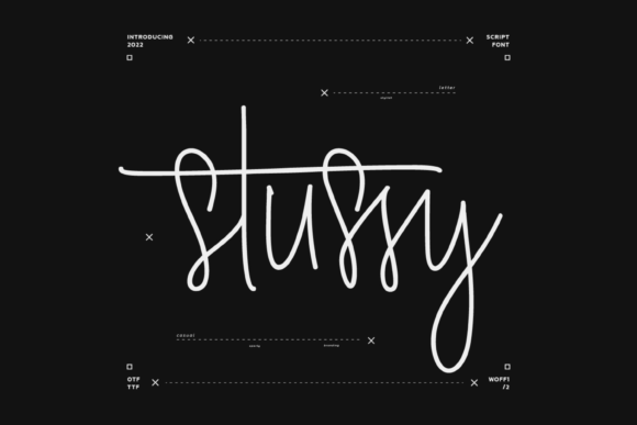 Stussy Font Poster 1