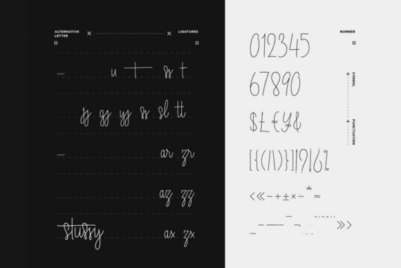 Stussy Font Poster 10