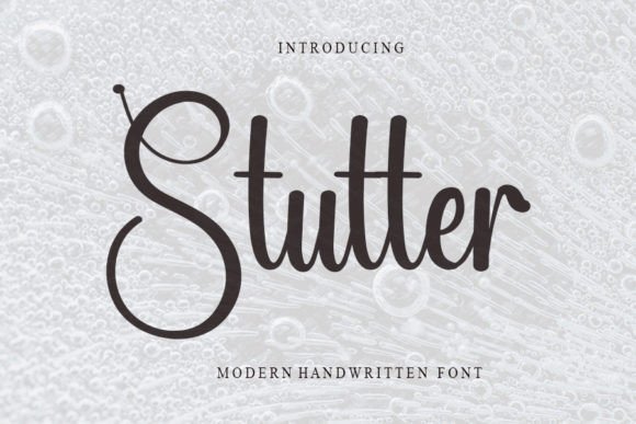 Stutter Font Poster 1