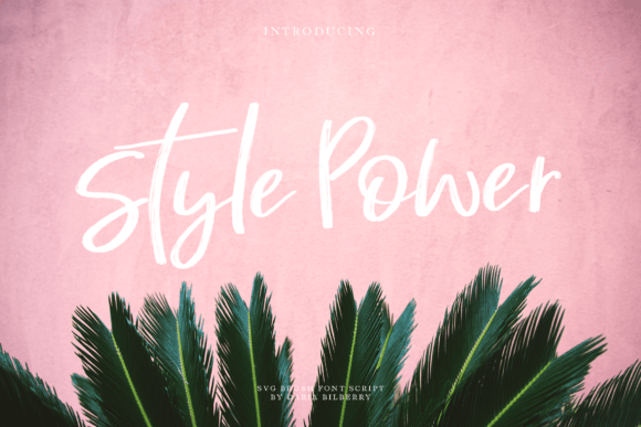 Style Power Font Style Power Font Poster 1
