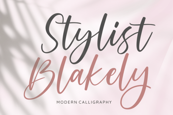 Stylist Blakely Font Poster 1