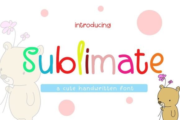 Sublimate Font Poster 1