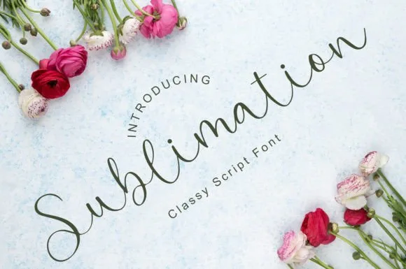 Sublimation Font Sublimation Font Poster 1