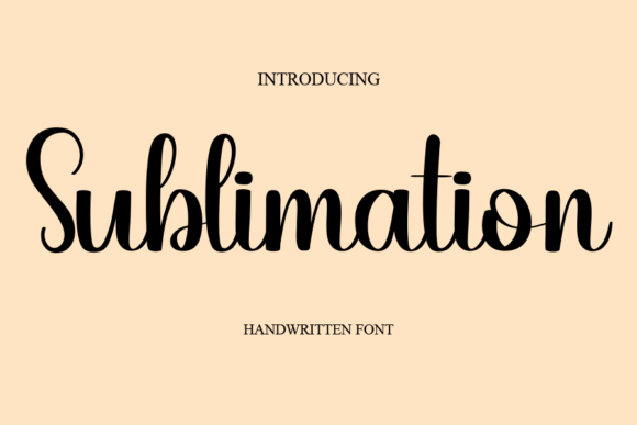 Sublimation Font Poster 1