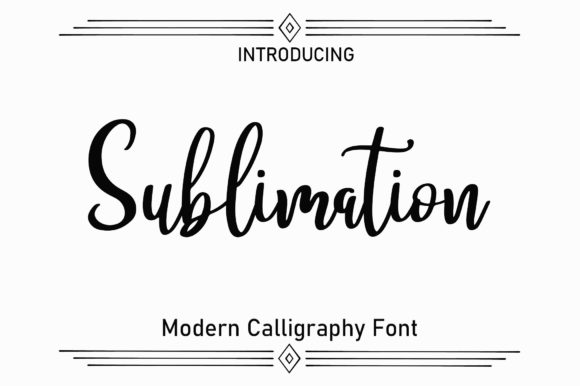 Sublimation Font