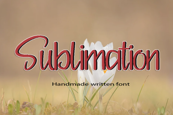 Sublimation Font Poster 1