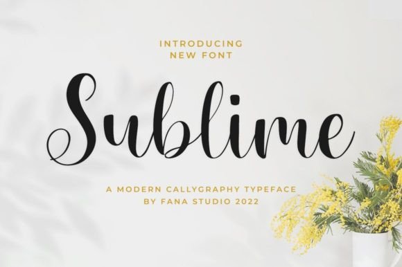 Sublime Font Poster 1