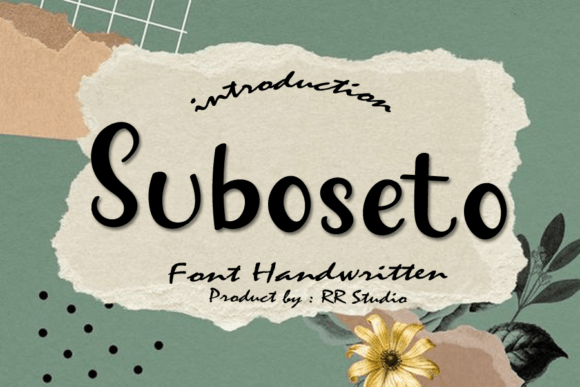 Suboseto Font Poster 1