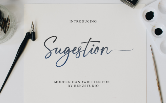 Sugestion Font Poster 1