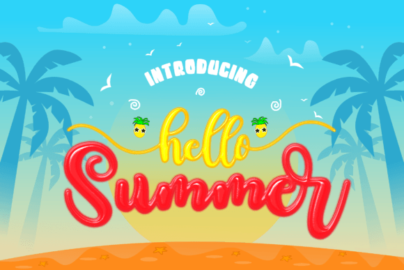 Summer Font Summer Font Poster 1
