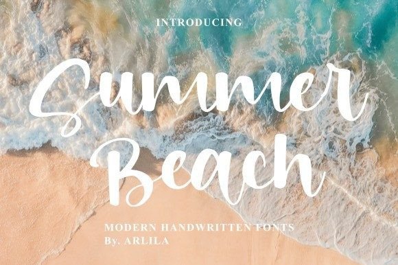 Summer Beach Font Poster 1