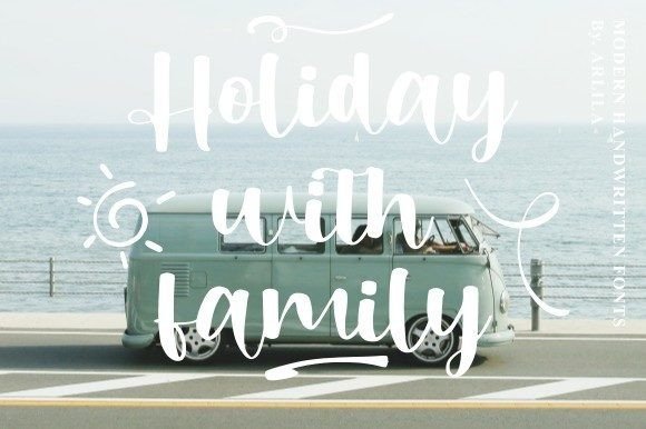 Summer Beach Font Poster 2