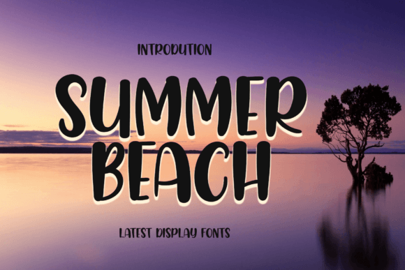 Summer Beach Font Poster 1