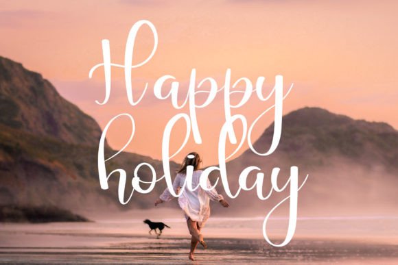 Summer Beach Font Poster 3