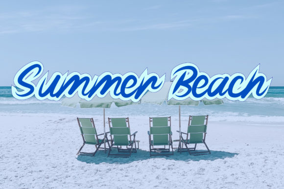 Summer Beach Font Poster 1