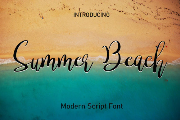 Summer Beach Font Poster 1