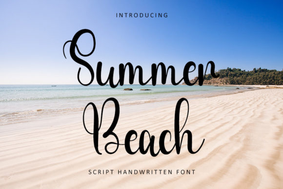 Summer Beach Font Poster 1