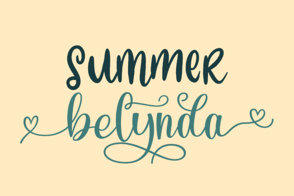 Summer Belynda Font Poster 2