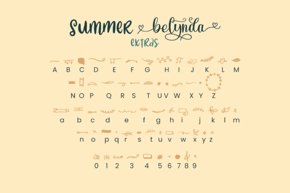 Summer Belynda Font Poster 5