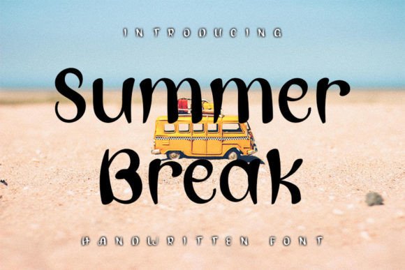 Summer Break Font Poster 1