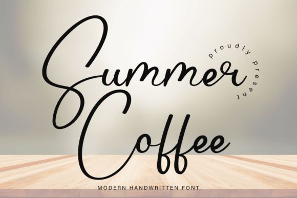 Summer Coffee Font Poster 1