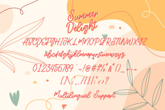 Summer Delight Font Poster 4