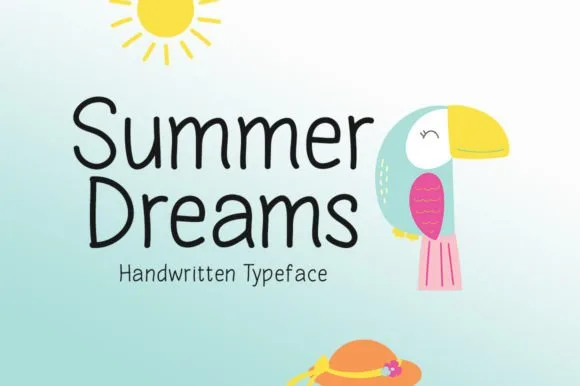 Summer Dreams Font Poster 1
