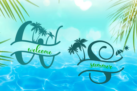 Summer Monogram Font Poster 3