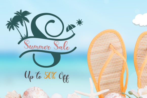 Summer Monogram Font Poster 5