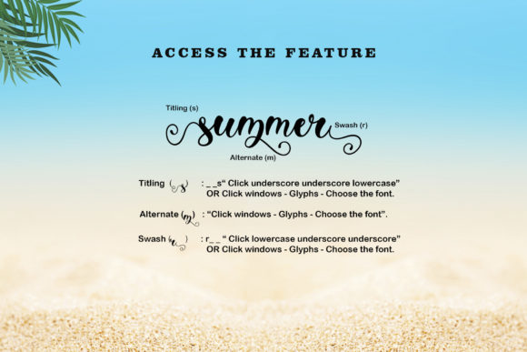 Summer Monogram Font Poster 6