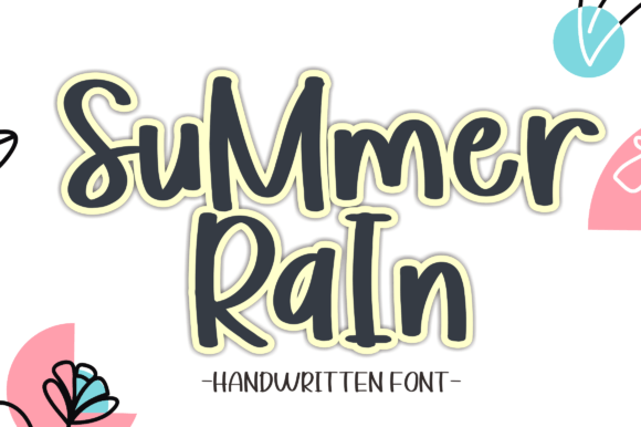 Summer Rain Font Poster 1