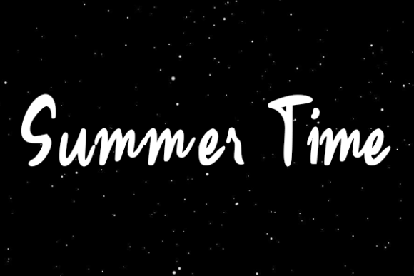 Summer Time Font Poster 1