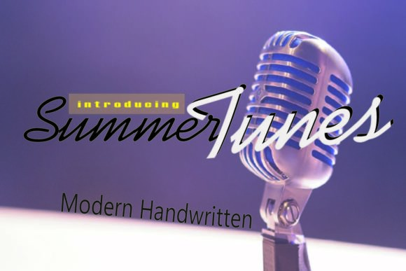Summer Tunes Font Poster 1