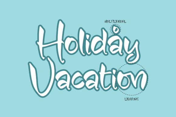 Summer Vacation Font Poster 12