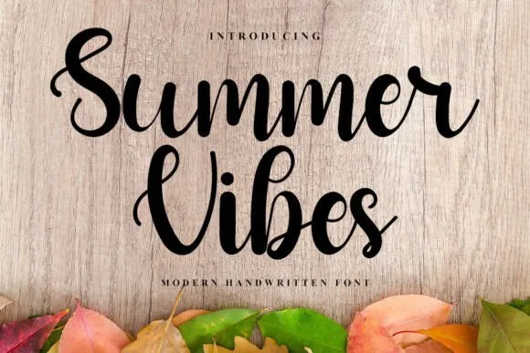 Summer Vibes Font Summer Vibes Font Poster 1