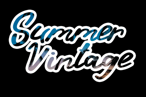 Summer  Vintage Font Poster 2
