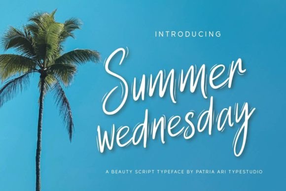 Summer Wednesday Font Poster 1