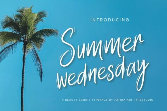 Summer Wednesday Font Poster 1