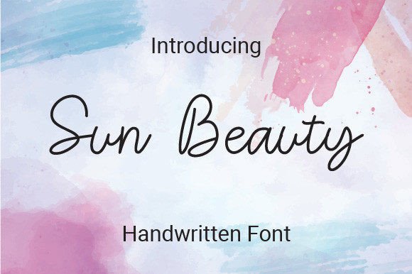 Sun Beauty Font Poster 1
