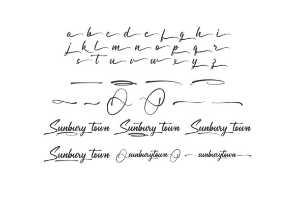 Sunbury Town Font Poster 7