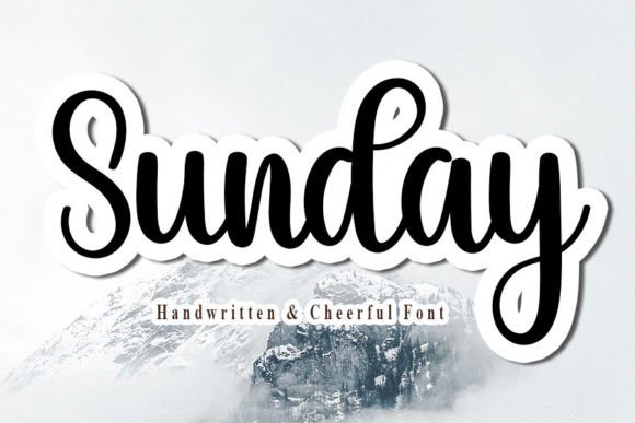 Sunday Font Poster 1