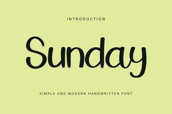 Sunday Font Poster 1