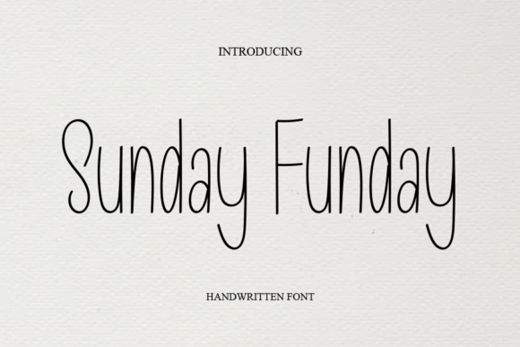 Sunday Funday Font Poster 1