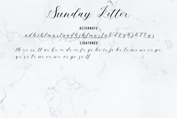Sunday Letter Font Poster 11
